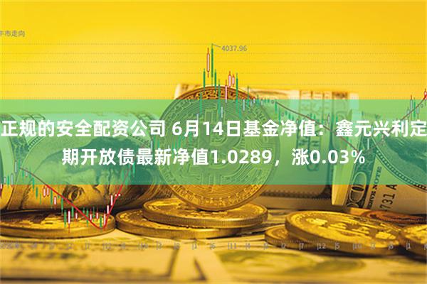 正规的安全配资公司 6月14日基金净值：鑫元兴利定期开放债最新净值1.0289，涨0.03%